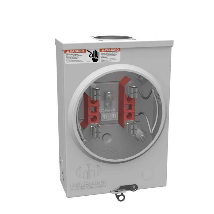 Milbank U4175-RL-BLG 4 Terminal Ringless Small Hub Open with 7/8" Barrel Lock Provision