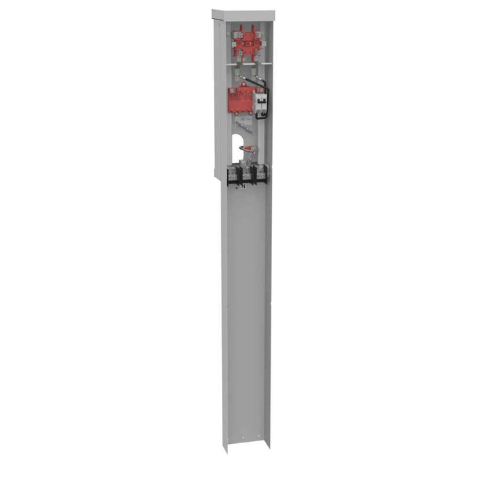 Milbank Ring-Type Meter Pedestal Units - 100-200A Main Breaker, Direct Bury Installation