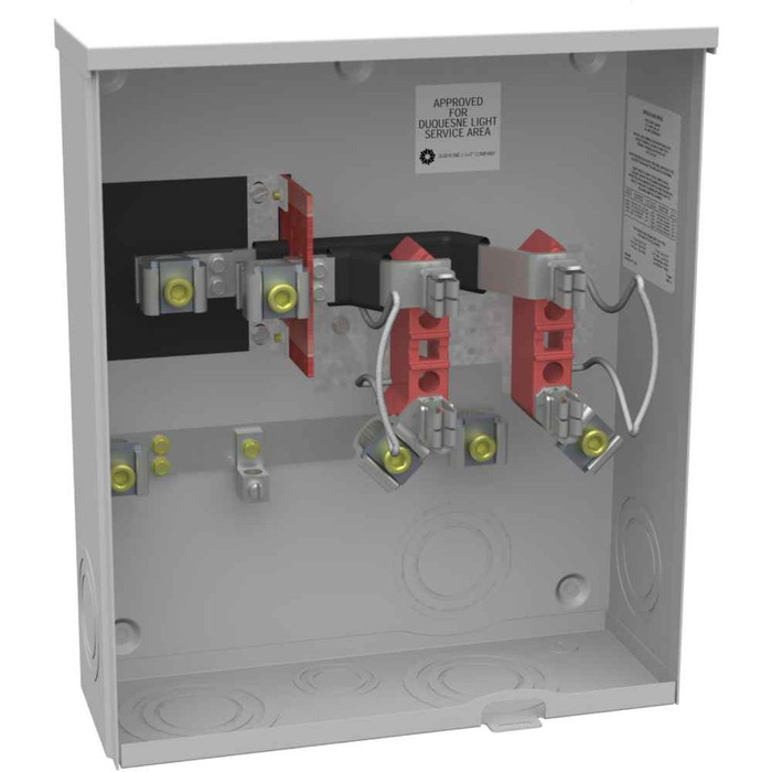 Milbank 4 Terminal Ringless Plain Top Horn Bypass, 1 Position 200 Ampere