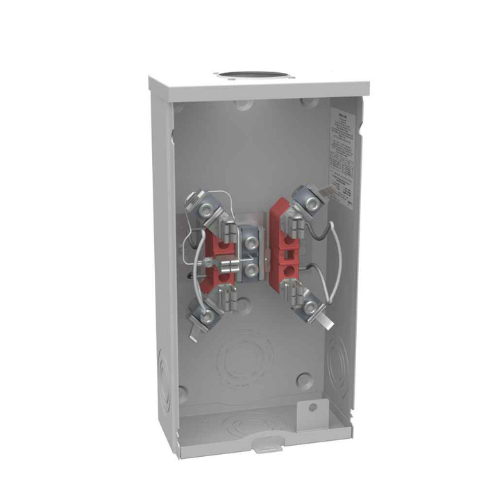 Milbank U1260-RL-TG-KK-BLG 5 Terminal Ringless Small Hub Open Triplex Ground Horn Bypass with 7/8" Barrel Lock Provision