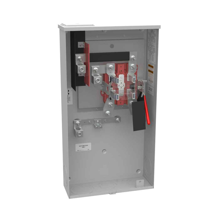 Milbank U4912-X-K3-BLG 320A 1-Phase Ringless Meter Socket with Lever Bypass and Barrel Lock Provision