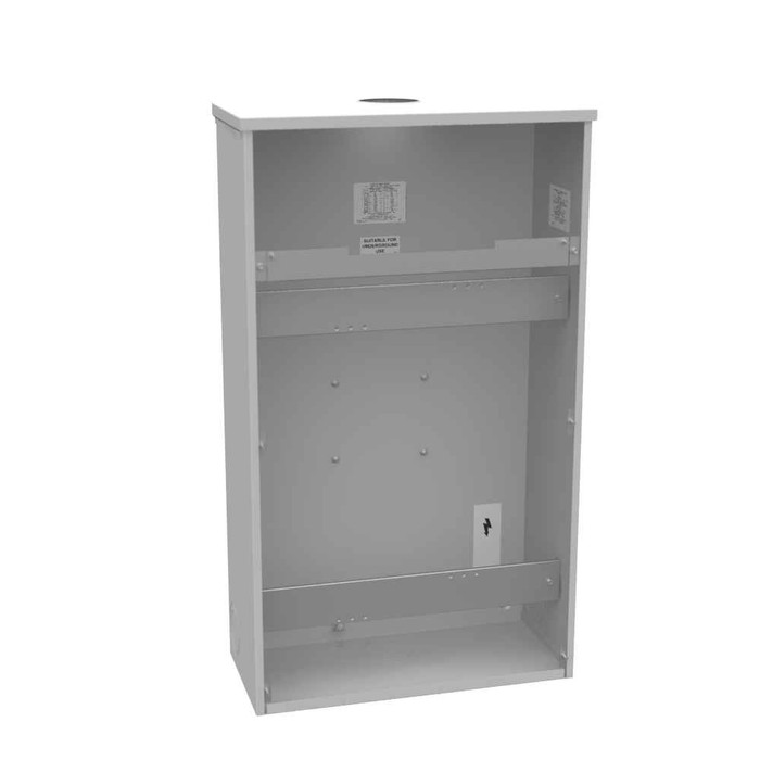 Milbank U3320-R 6 Terminal Ring Type Large Hub Open Test Switch Provision 24in-42in-11in Painted Steel Single Front Lift Off Screw Cover Current Transformer Rack Provision