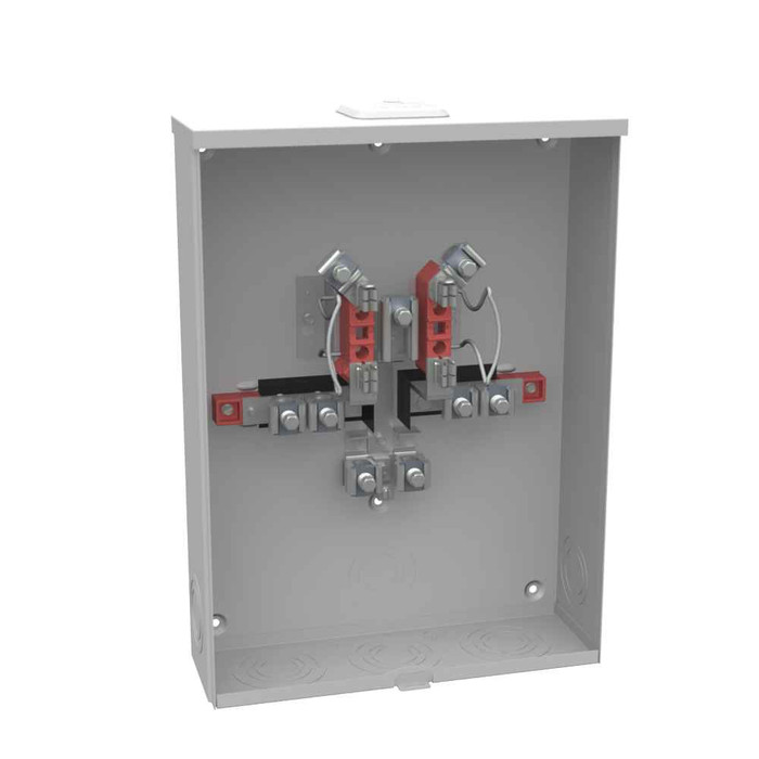 Milbank U4532-XL 4 Terminal Ringless Small Hub Closing Plate