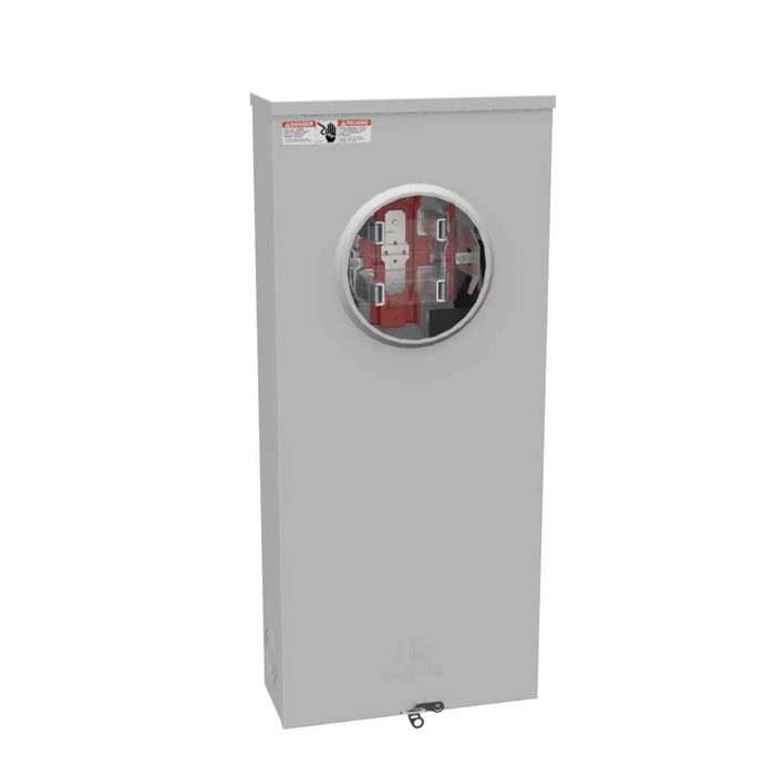 Milbank U1432-O 4 Terminal Ringless Meter Socket Plain Top No Bypass Top Facing Socket