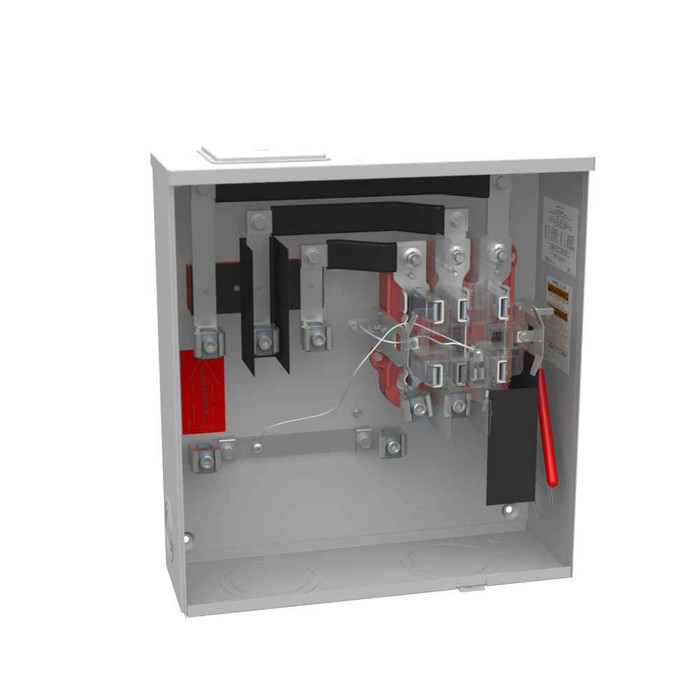 Milbank 7 Terminal Ringless Meter Socket Socket Meter Large Closing Plate Lever Bypass Side Bussed Wide Shell