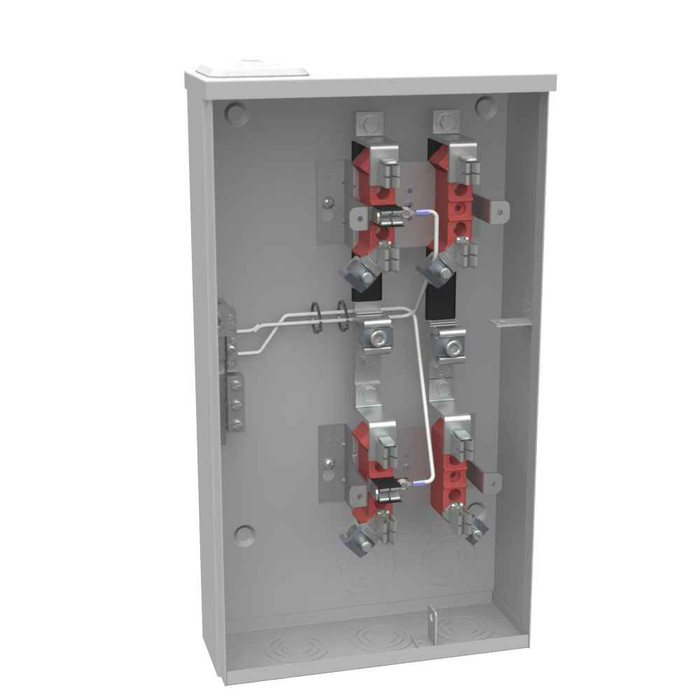 Milbank U4382-XL-5T-BLG 5 Terminal Ringless Small Closing Plate 2 Position with 7/8" Barrel Lock Provision