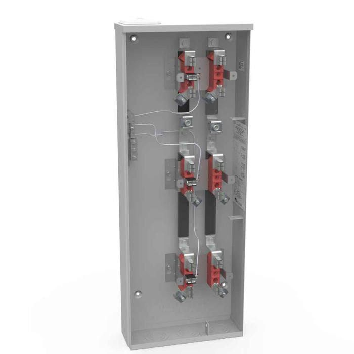 Milbank U4383-XL 4-5 Terminal Ring-Type Small Closing Plate 3 Position 100 Ampere Vertical