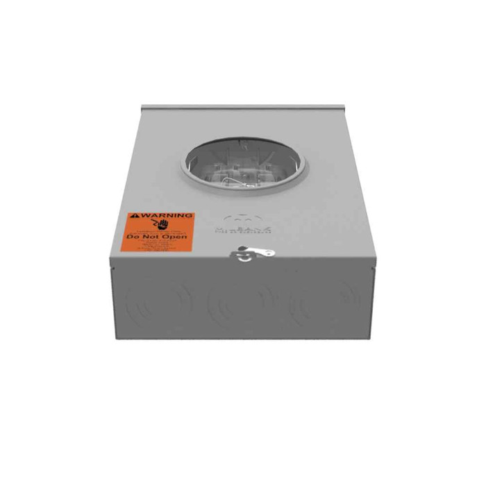 Milbank U4029-X-DPL 200A 3-Phase Ringless Meter Socket with Lever Bypass and Large Closing Plate