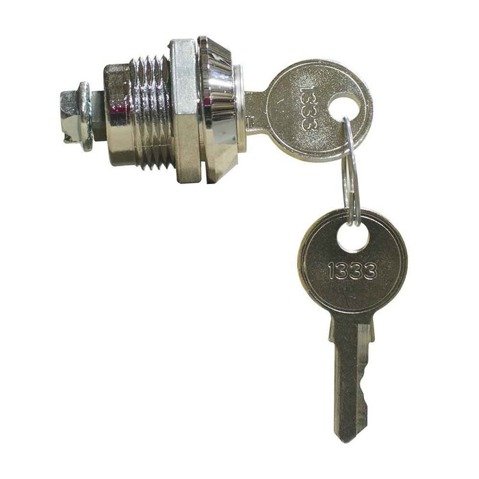 Milbank A-LKFMKEY3R Steel Flush Mount Latches - Key Locking Quarter Turn for Telephone Cabinets