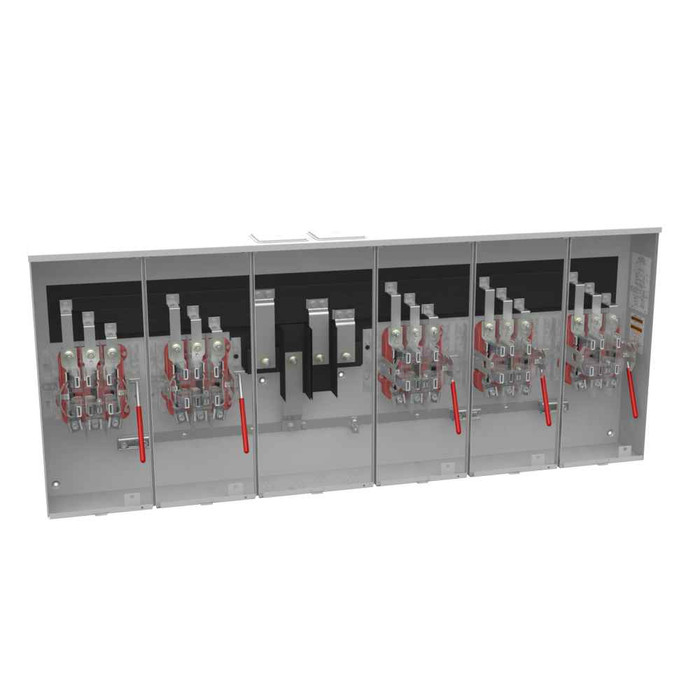 Milbank U2735-XT 7 Terminal Ringless Meter Socket 2 Large Closing Plates Lever Bypass 5 Position