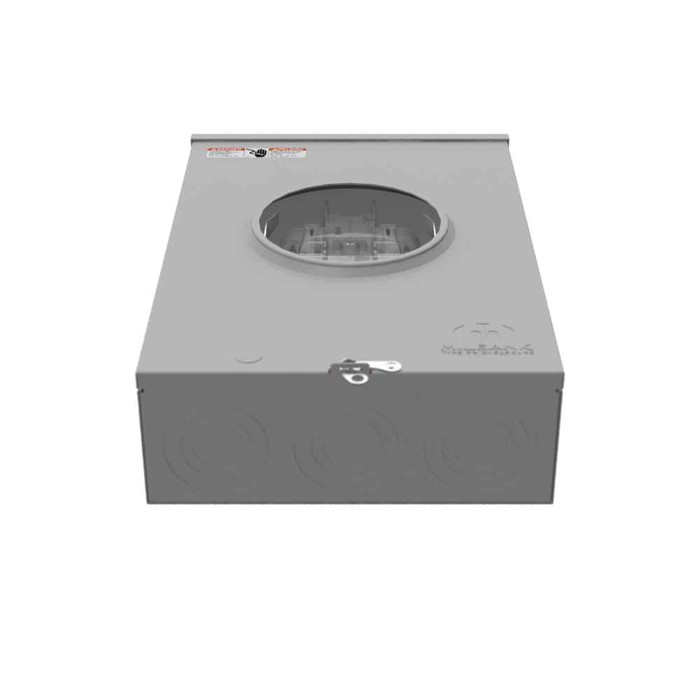 Milbank U2047-O 5 Terminal Ringless Meter Socket Plain Top Lever Bypass with 7/8" Barrel Lock Provision