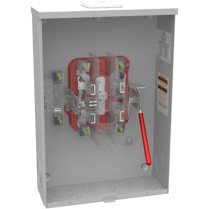 Milbank 5 Terminal Ringless Small Closing Plate 5th Terminal 9 o'clock Position Lever Bypass
