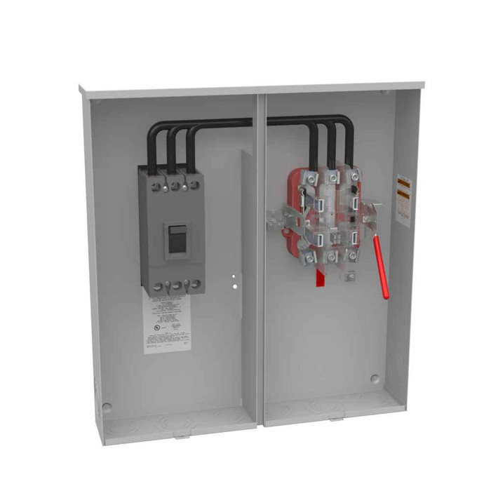 Milbank U5784–U5787 Ringless Meter Socket - Plain Top Lever Bypass, 200A Cold Sequence