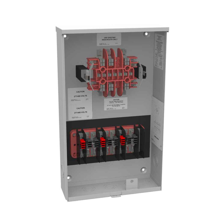 Milbank UC4660-O-21-BLG 13 Terminal Ringless Plain Top Test Switch Prewired with 7/8" Barrel Lock Provision
