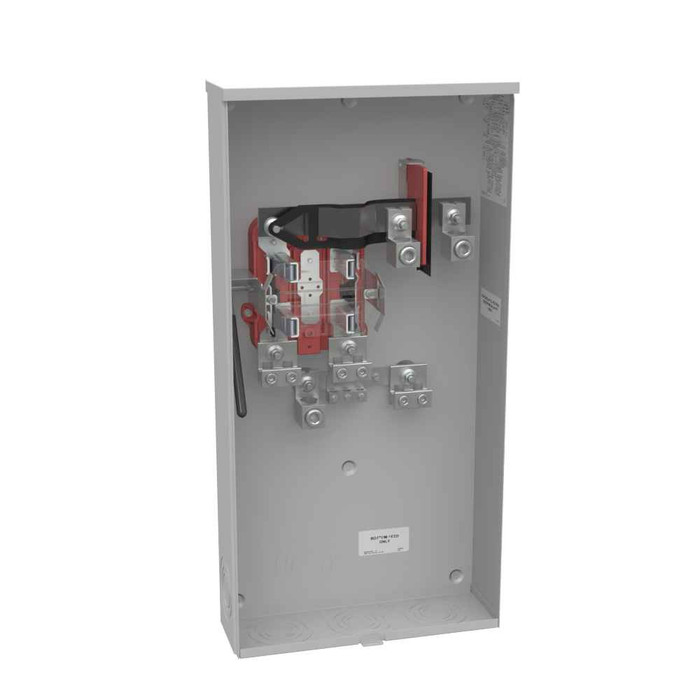 Milbank U6047-O-K3L-K2L 4 Terminal Ringless Plain Top Lever Bypass Single Connector Locking 4-600kcmil Double Connector Locking 6-350kcmil Left Facing Socket