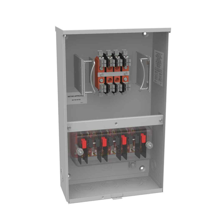 Milbank UC4965-O-WC-21-NST 8 Terminal Ringless Plain Top Test Switch Prewired Nstar Massachusetts