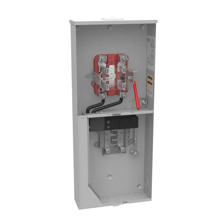 Milbank U6281-XL-100 4–5 Terminal Ringless Meter Sockets with Lever Bypass, Small Closing Plate