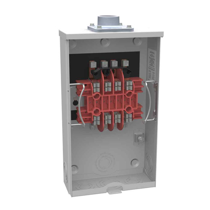 Milbank UC7233–UC7237 Ringless Meter Socket - Small Hub Open and 1.25" Hub Configurations