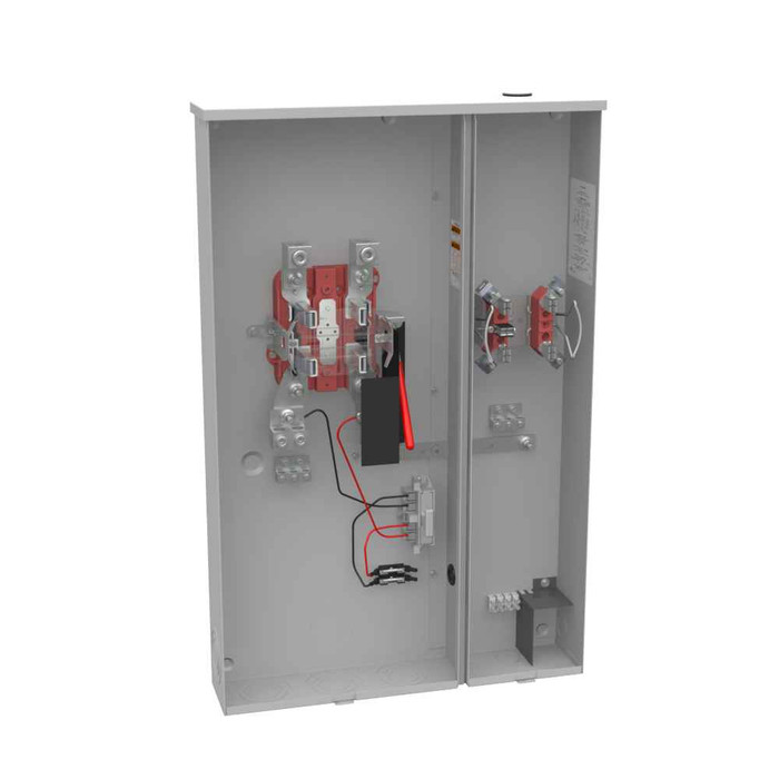 Milbank U6158-O-MNV 4 Terminal Ringless Plain Top 2 Position 1-320 Ampere 1-100 Ampere Lever Bypass Minnesota Valley