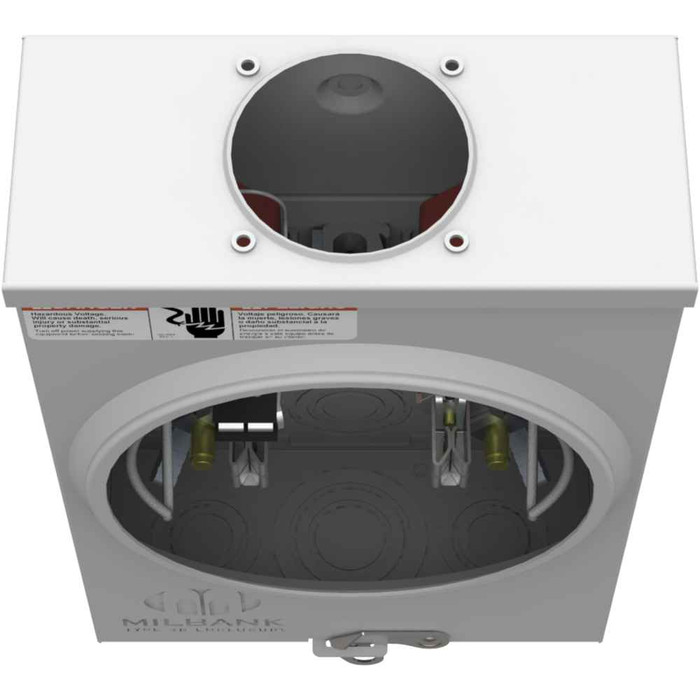 Milbank U8750-RL-KK 5 Terminal Ringless Small Hub Open Horn Bypass