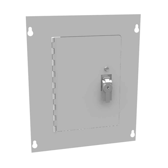 Milbank Surface Mount Cover Type 1 Screw Cover ANSI 61 Gray Steel Hinged Door Key Locking Slam Latch