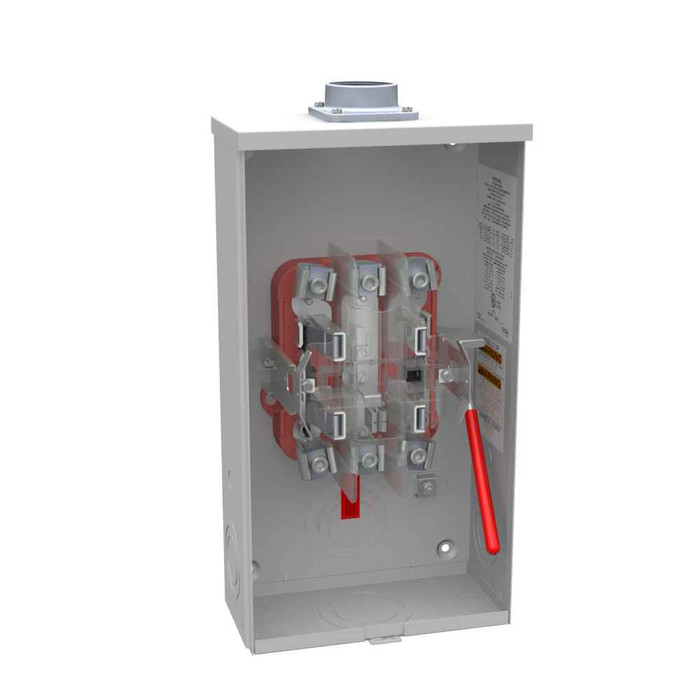 Milbank U9550 5 Terminal Ringless Meter Socket - Lever Bypass Configurations
