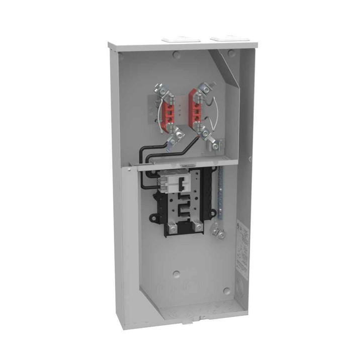 Milbank U5168-XTL-100-KK Ringless Meter Main - 100A, Horn Bypass, Load Center Combo, 1-Phase