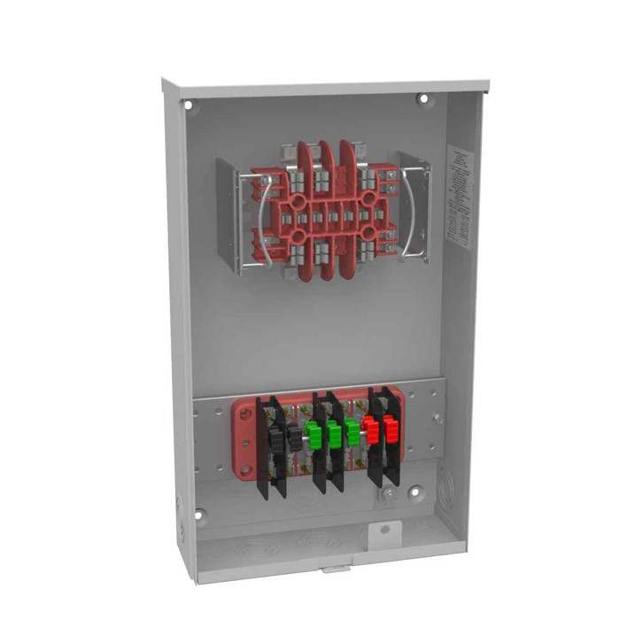 Milbank 6 Terminal Ringless Meter Socket, Utility Grade Network Meter Base, Outdoor Rated