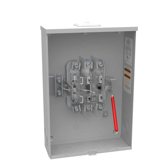 Milbank U8107-XL-IL 7 Terminal Ringless Small Closing Plate Lever Bypass 7-16 In Knockouts Lock Provision