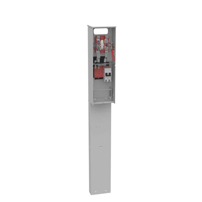 Milbank U5701 Series 200A Ringless Meter Sockets with Lever Bypass, Pedestal Mount Systems