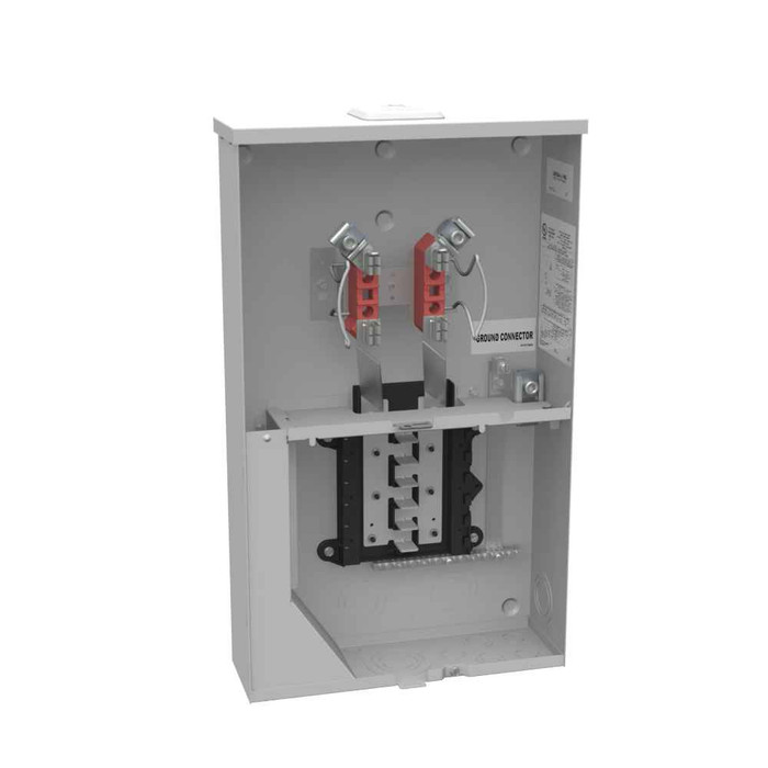 Milbank UAP5024-XL 4 Terminal Ringless Small Closing Plate 12 Branch Circuit Aluminum Painted
