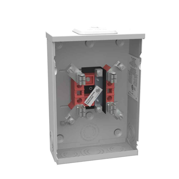 Milbank U5929-XL 4 Terminal Ring-Type Meter Socket, Small Closing Plate