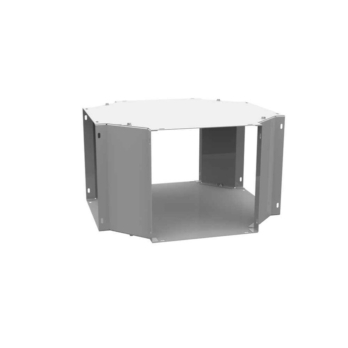 Milbank GX Wireway Cross Type 1 Screw Cover ANSI 61 Gray Steel