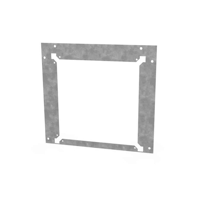 Milbank GF Wireway End Flange, Type 1 ANSI 61 Gray Steel