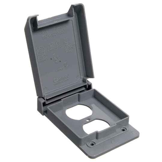 Carlon Vertical Mount Duplex Receptacle Cover