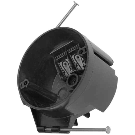 Carlon 3-1/2 Inch Ceiling Box 16 Cubic Inch with Clamps - Non-Metallic Round Electrical Box