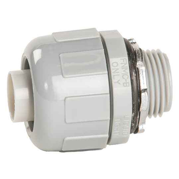 Carlon Gray Non-Metallic Straight Liquid-Tight Fittings