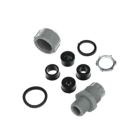 Carlon SRTC-050 1/2 Inch Threaded Strain Relief Connector - Liquidtight Conduit Fitting