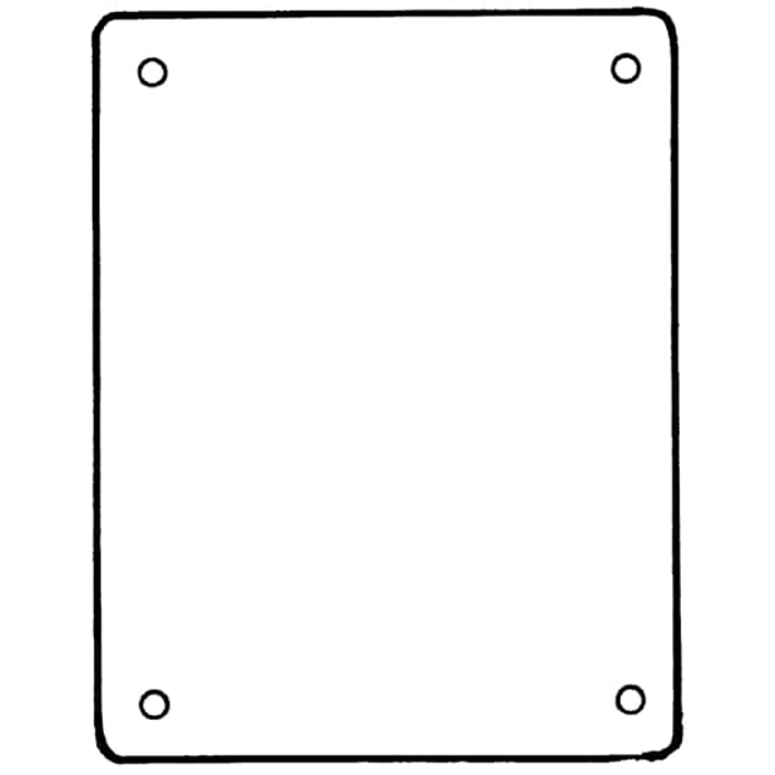 Carlon HS21CBP 19.7" x 19.7" Back Panel - Steel Mounting Panel for Carlon HS Series Enclosures