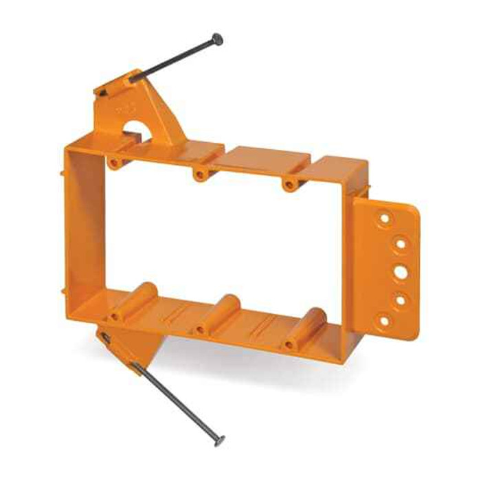 Carlon SC300A 3-Gang Low-Voltage Bracket - Orange