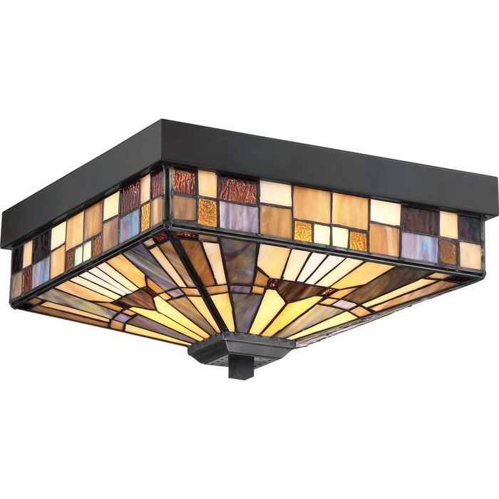 Quoizel QZL-TFIK1614 Traditional Flush mount tiffany 14"