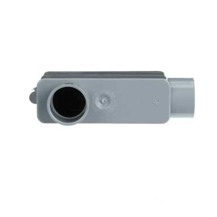 Carlon PVC Type LB Conduit Body, Gray