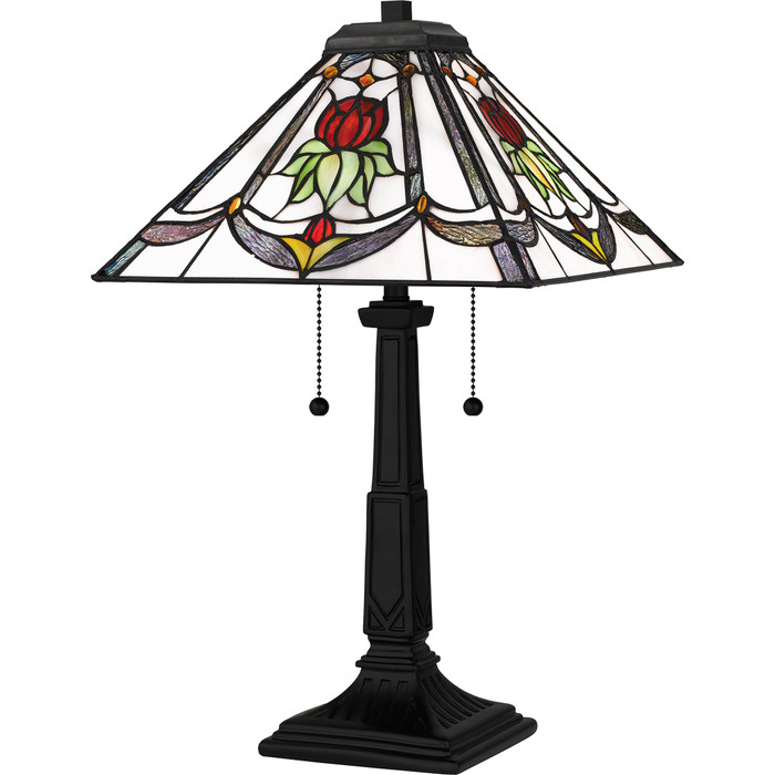 Quoizel QZL-TF16137 Traditional Table lamp tiffany 2 lights Quoizel QZL-TF16137 Traditional Table lamp tiffany 2 lights