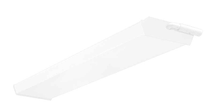 RAB GUS4 Series 4-Foot LED Strip Light (36W–50W, 3000K–5000K, 0–10V Dimming, White Finish)