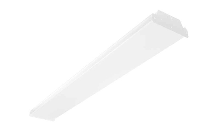 RAB GUS Junior Linear LED Fixture (2-ft & 4-ft, Selectable Power, Multi-CCT 3500K–5000K, White, Optional PIR/MVS Sensor & Battery Backup)