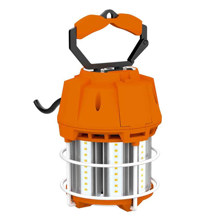 RAB TEMP-60 LED Temporary Work Light (60W, 7200 Lumens, 5000K, 120V, Standard or 15-Foot Cord Plug)