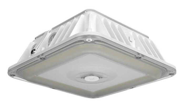 RAB VAN17 Field-Adjustable LED Vandalproof Fixture (20W–90W, Photocell, Optional Battery Backup)