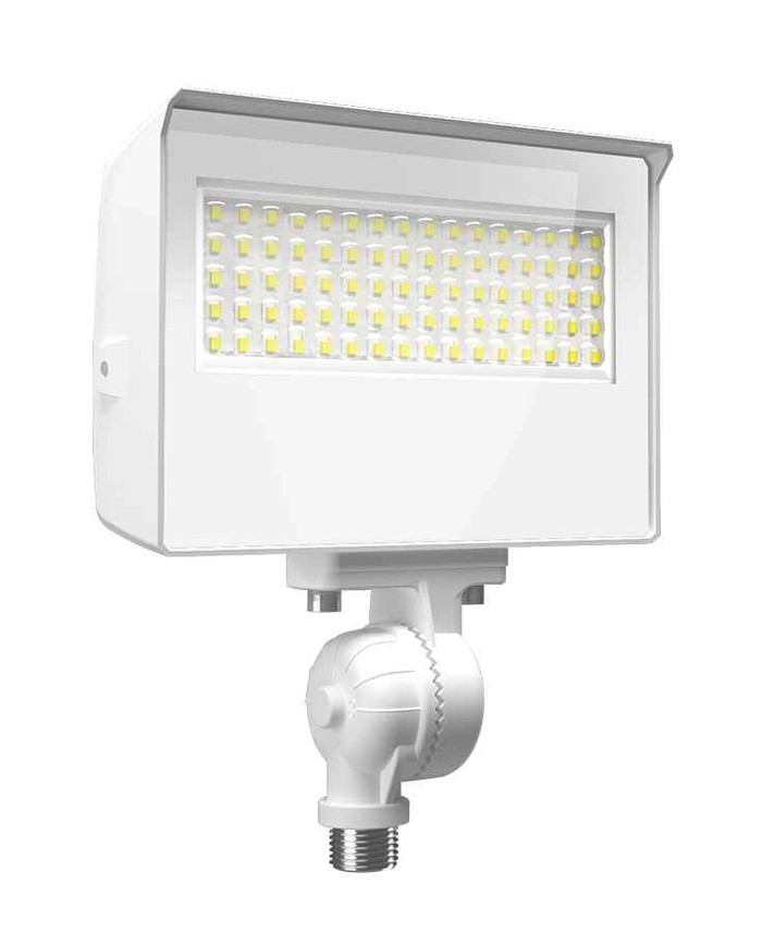 RAB X22 Adjustable-Power LED Flood Light (10W–35W, Multi-CCT 3000K–5000K, Knuckle/Yoke Mount, Built-In Photocell)