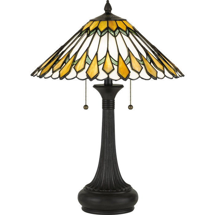 Quoizel  Traditional Table lamp tiffany 2 light vintage bronz QZL-TF5211