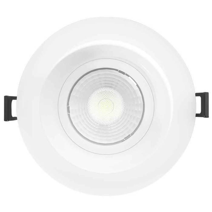 RAB Recessed Gimbal LED Downlight – 2"/5"/4", 6W–15W, 5CCT Selectable, 58° Beam, Round White